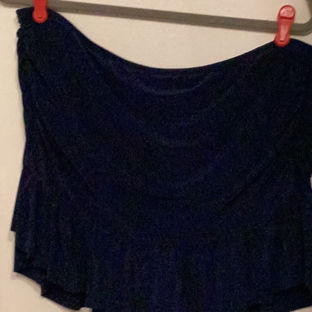 Blue Ruffled Swim Skirt - Picture 8 of 11